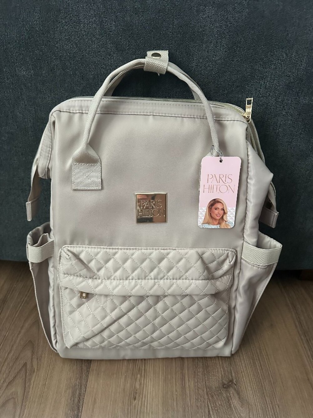 Paris Hilton Travel Laptop Bag - Beige